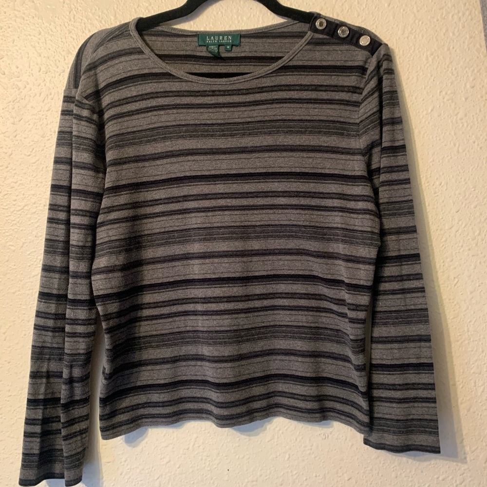 Lauren Ralph Lauren Striped Shirt - Super soft!  Size Medium